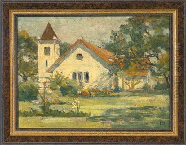 A View Of Newcomb Chapel Oil Painting by Ellsworth Woodward