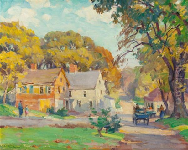 New England Summer, Late Afternoon Oil Painting by Mabel May Woodward