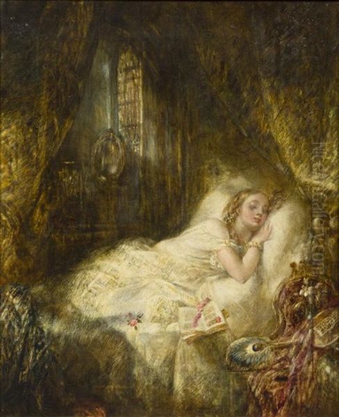 Cymbelime Act Ii Scene Ii Oil Painting by Alfred Joseph Woolmer