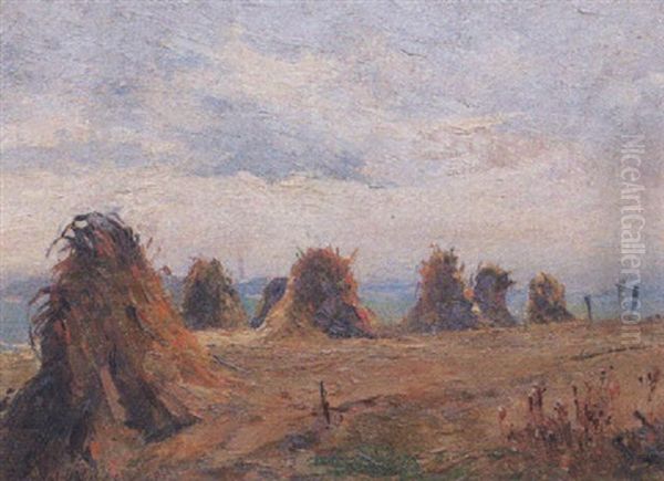 Haystacks by Francis Humphry Woolrych