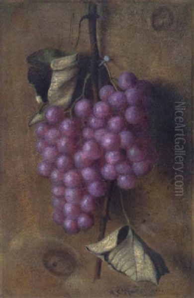 Hanging Grapes Oil Painting by Austin C. Wooster