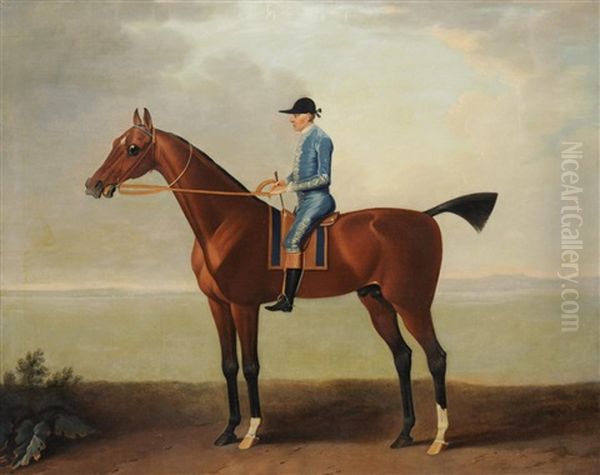 Lady O'brien's Horse With Footman Oil Painting by John Wootton