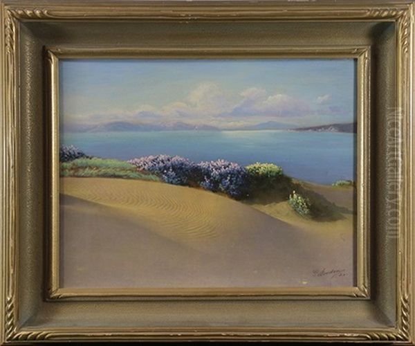 Monterey Dunes Oil Painting by Willard E. Worden