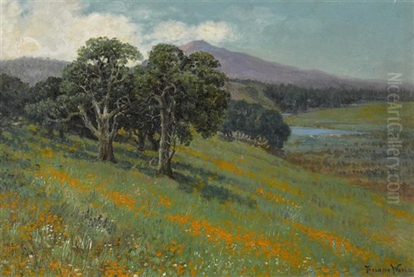 Mt. Tamalpais From Greenbrae Oil Painting by Theodore Wores