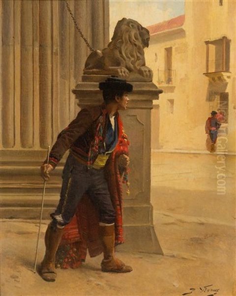 The Matador Oil Painting by Jules Worms