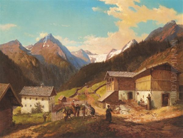 Gebirgsdorf Im Rosental, Karnten by Edmund von Woerndle zu Adelsfried und Weiherburg