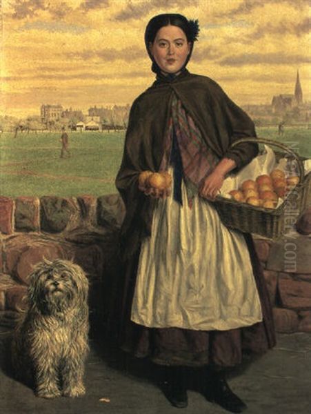 The Orange Seller Oil Painting by Joseph Edward Worrall