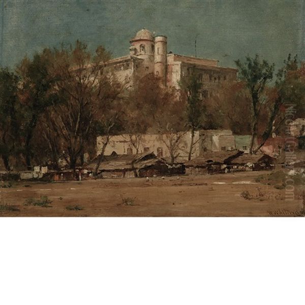 Chapultepec Castle Oil Painting by Thomas Worthington