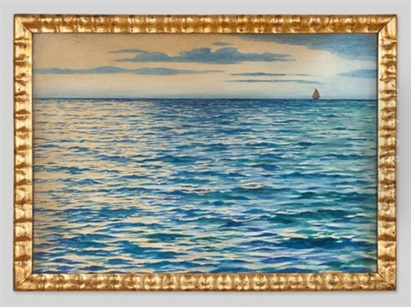 On The Sea Horizon Oil Painting by Robert Wosak