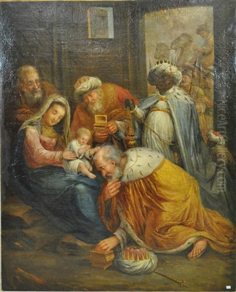 L'adoration Des Mages Oil Painting by Jean Francois de Wouters