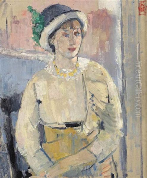 La Femme A La Blouse Jaune Oil Painting by Rik Wouters