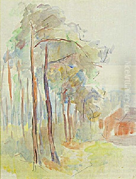 Lisiere De Foret Ensoleillee Oil Painting by Rik Wouters