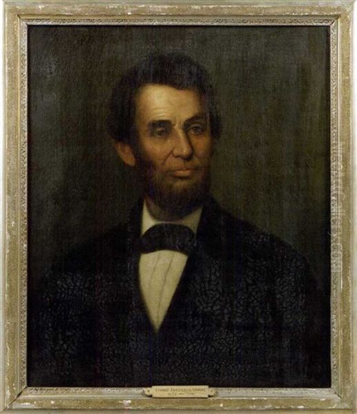 Portrait Of Abraham Lincoln Oil Painting by George Frederick Wright