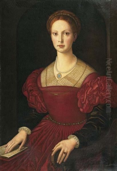 Portrat Der Lucrezia Borgia. Oil Painting by Angelo Bronzino