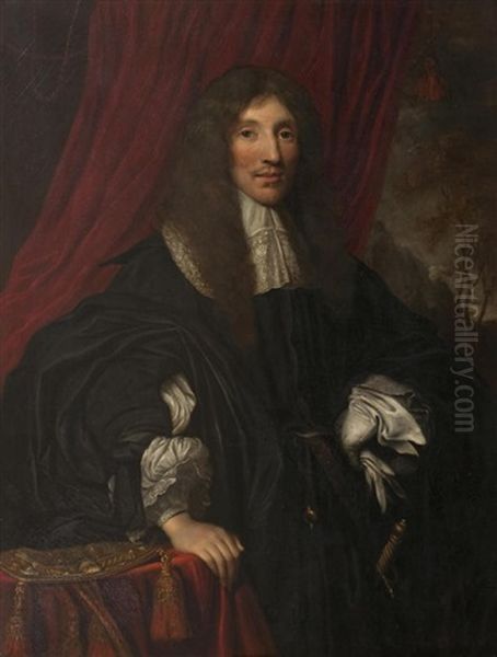 William Cunninghame, 9th Earl Of Glencairn, Lord Chancellor Of Scotland Oil Painting by John Michael Wright