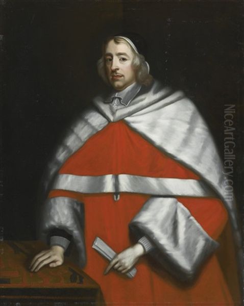 Sir Wadham Wyndham (1610-1668) Oil Painting by John Michael Wright