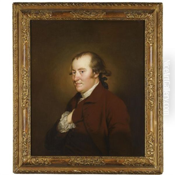 Portrait Of John Atherton Oil Painting by Joseph Wright