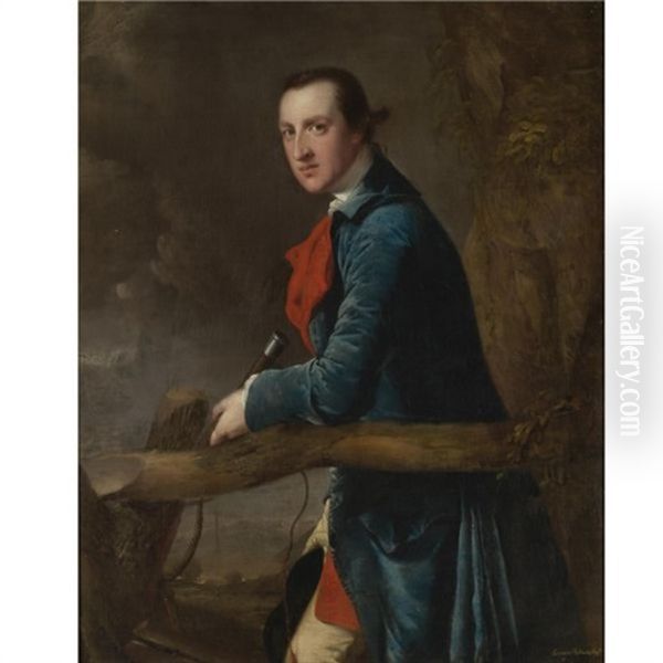 Portrait Of Launcelot Rolleston Of Watnall Hall Oil Painting by Joseph Wright