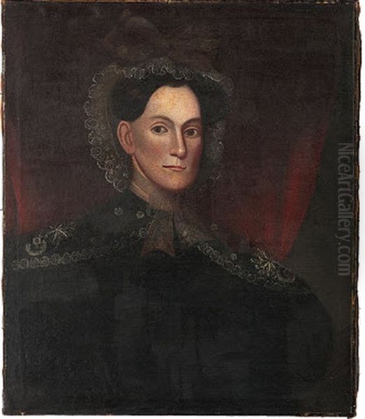 Portrait Of A Lady Oil Painting by Thomas Jefferson Wright