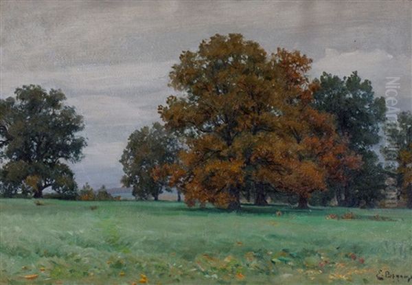 Pejzaz Jesienny Oil Painting by Eugeniusz Wrzeszcz