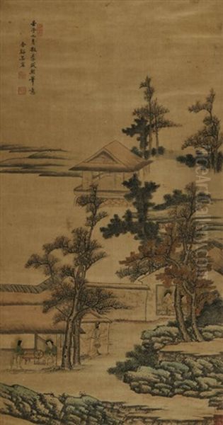 A Chinese Painting Of Landscape Oil Painting by  Wu Hong