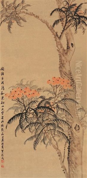 Loquat Oil Painting by  Wu Xizai