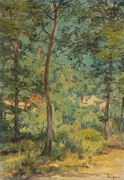 Blick Zur Burgruine Falkenstein Oil Painting by Fritz Wucherer