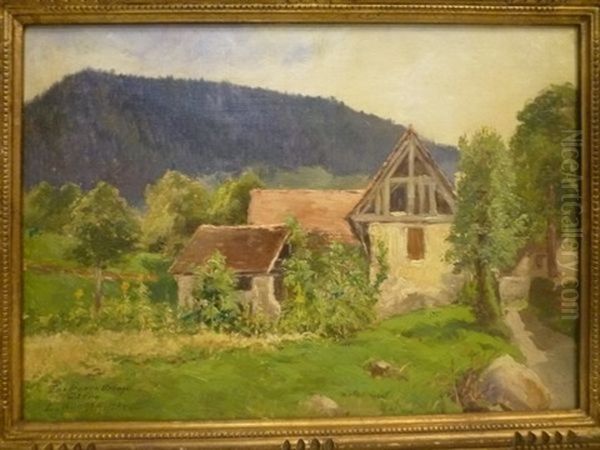 Environ D'uriage Oil Painting by Louis Charles Wuehrer