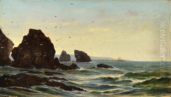 Grand Manan Island Oil Painting by Alexander Ferdinand Wust