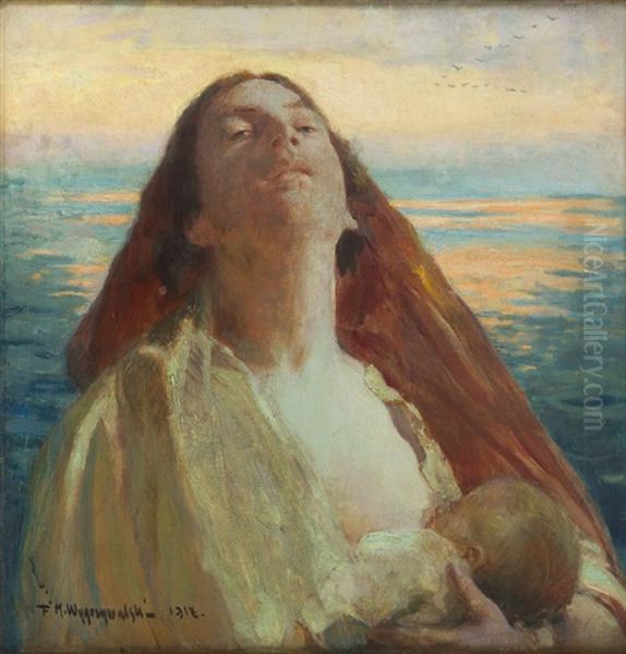 Maternity Oil Painting by Felix Michal Wygrzywalski