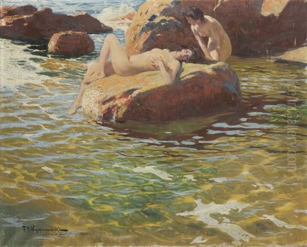 From The Capri Motifs Oil Painting by Felix Michal Wygrzywalski