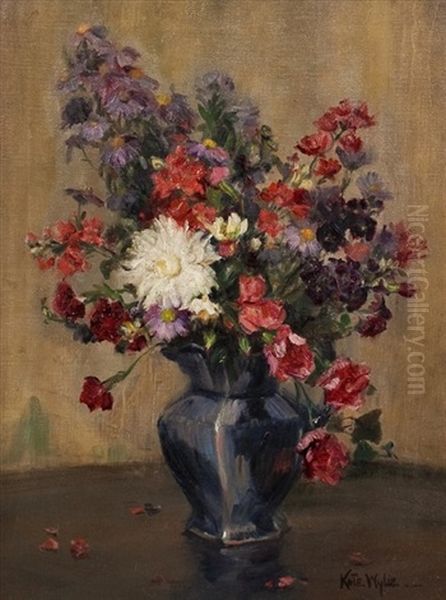 The Full Vase Oil Painting by Kate Wylie