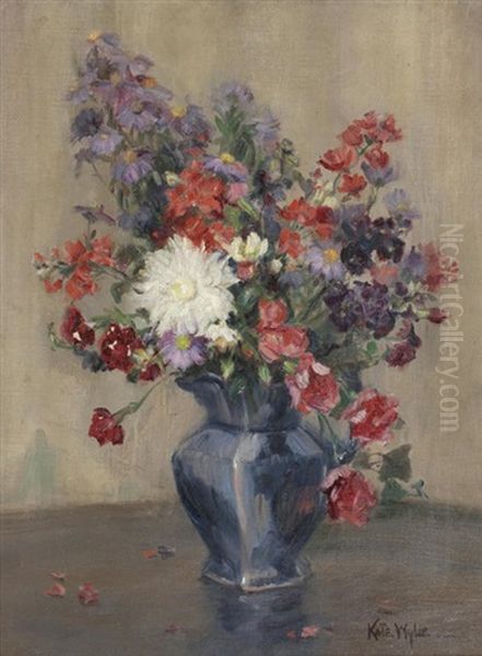 The Full Vase Oil Painting by Kate Wylie