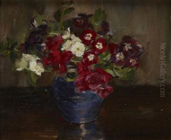 Still Life In A Blue Bowl Oil Painting by Kate Wylie