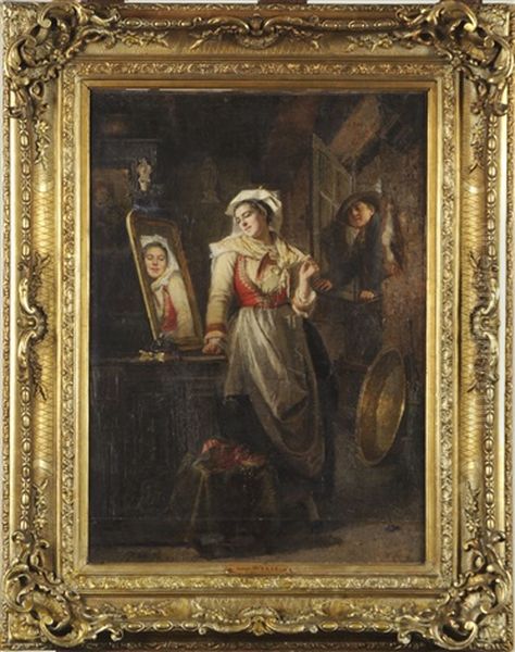 Coquetterie Oil Painting by Robert Wylie