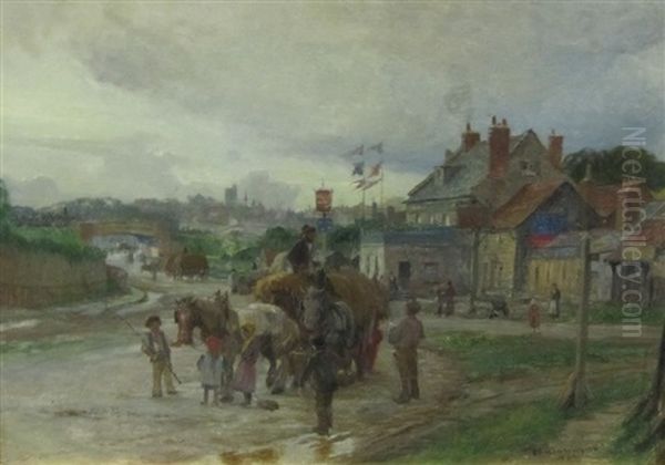 On The Road To Rochester Oil Painting by Charles William Wyllie