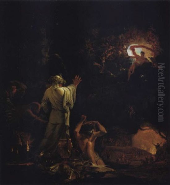 Mythologische Szene Oil Painting by Domenicus van (Ascanius) Wynen