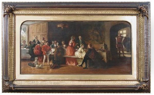 Henry Viii And His Court Oil Painting by David Wilkie Wynfield