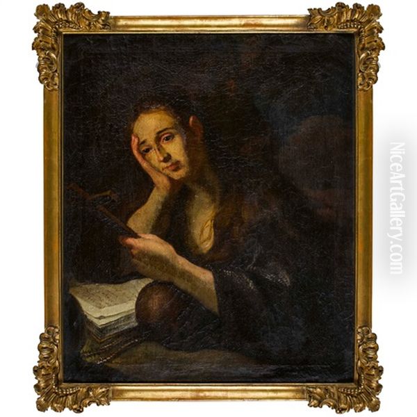 Die Bussende Magdalena Oil Painting by Johann Melchior Wyrsch