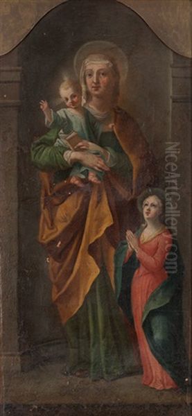 Madonna Mit Kind Oil Painting by Johann Melchior Wyrsch