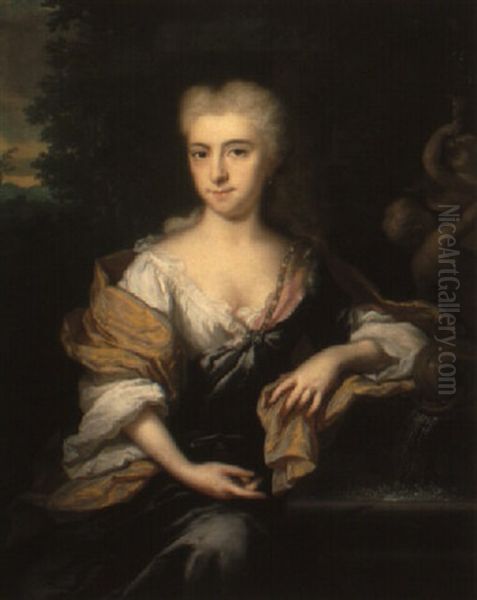 Portrait Of A Lady Oil Painting by Mattheus Wytmans