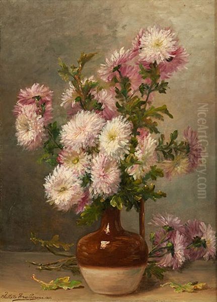 Vase Fleuri Oil Painting by Juliette Wytsman