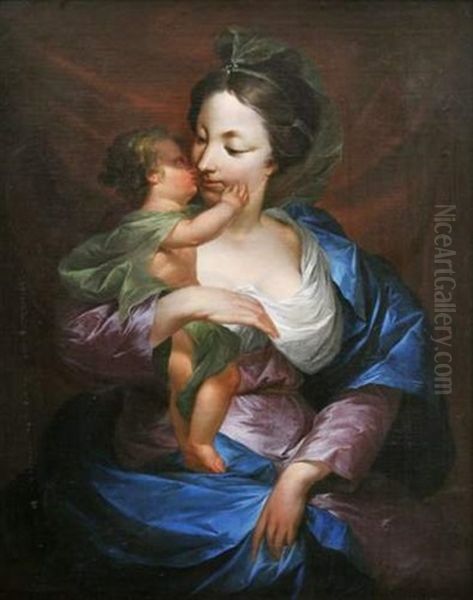 L'amour Filial Oil Painting by Frans Xaverius Xavery