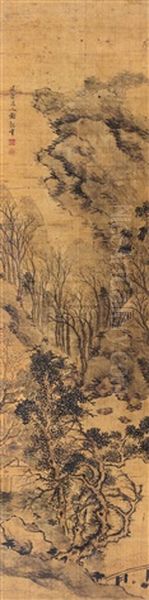 Autumn Landscape Oil Painting by  Xie Guansheng