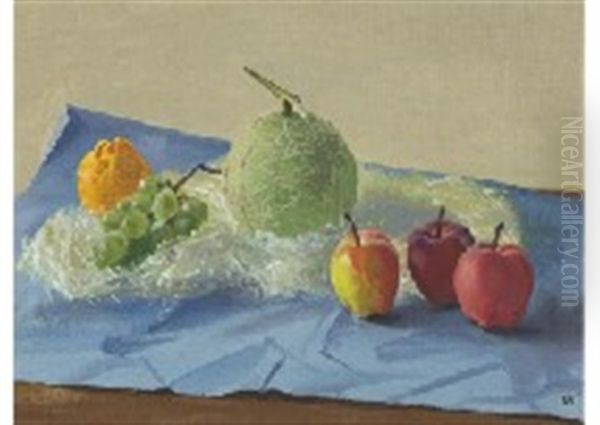 Fruits From Box Oil Painting by Kanae Yamamoto