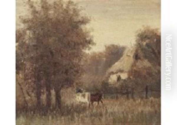 Farm Village In The Morning Oil Painting by Kanae Yamamoto