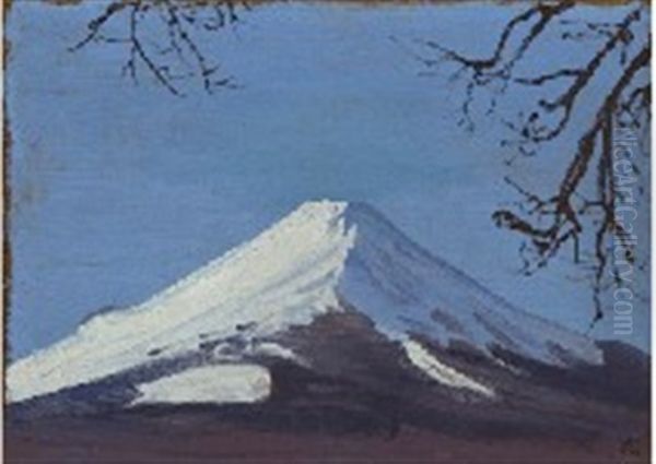 Mt.fuji Oil Painting by Kanae Yamamoto