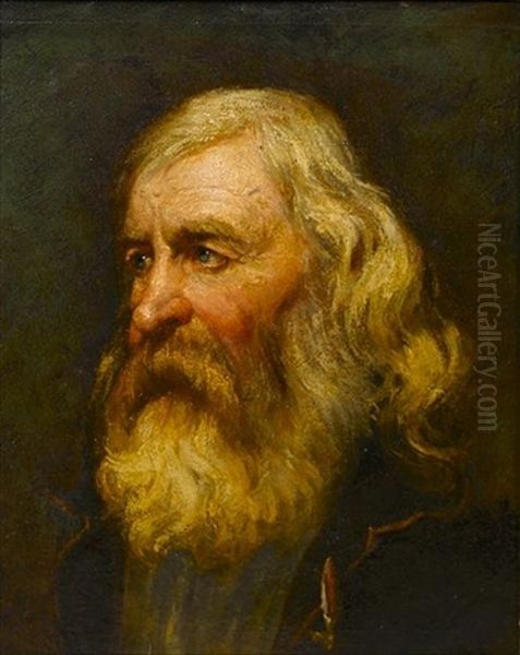 Portrait Of A Merchant A Study Oil Painting by Nikolai Alexandrovich Yaroshenko