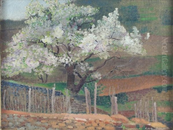 Blossom Trees, Normandy by Ernest Yarrow-Jones