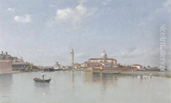 Laguneninsel San Pietro Di Castello Von Venedig Oil Painting by Edmond Yarz